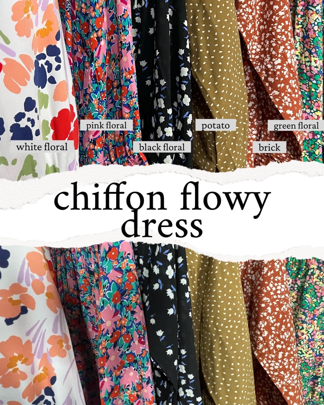 Chiffon Flowy Dress