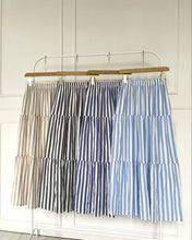 Load image into Gallery viewer, Stripes Tiered Skirt
